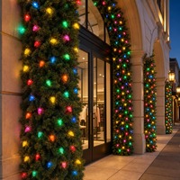 Ampoules LED de remplacement C9, culot E17 / E12, étanches IP65, 35LM Ra80, 30000H, homologuées UL pour les guirlandes lumineuses de Noël et de jardin, 120V