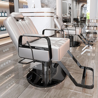 Chaises de salon modernes blanches et dorées, mobilier de salon de coiffure, style moderne, multifonctionnel, chaise de barbier