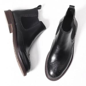 Chaussures habillées décontractées pour hommes en cuir véritable, style simple et tendance, modèle 2025, à enfiler, pour affaires, mariage, personnalisables, directement de l'usine - Product Image 5