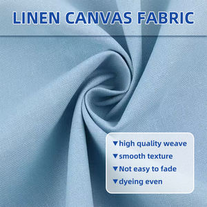 Хлопчатобумажная льняная ткань тканая вышитая легкая дышащая ткань для сумок и домашнего текстиля шириной 140 см несколько цветов - Product Image 4