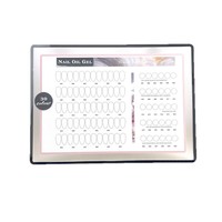 Pince à ongles carte de couleur Nail Art nuancier tableau d'affichage vernis à ongles colle graphique échantillon présentoir matériel acrylique