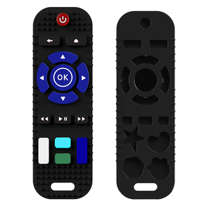 <span class=keywords><strong>Mordedor</strong></span> de goma <span class=keywords><strong>natural</strong></span> sin BPA, <span class=keywords><strong>mordedor</strong></span> de silicona suave con forma de control remoto de grado alimenticio para bebés - Product Image 3