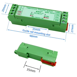 وحدة استشعار درجة الحرارة ثنائية القناة من نوع <span class=keywords><strong>K</strong></span>: محول من STERJ إلى MODBUS-RTU - Product Image 4