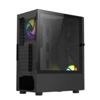 Boîtier d'ordinateur AntarcChill, nouveau design, boîtier de PC de jeu ATX, USB3.0 Type C IO, boîtier de jeu pour ordinateur avec ventilateur de refroidissement RGB