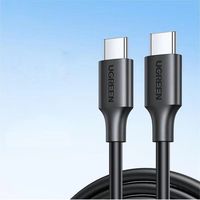UGREEN US286 Kabel Data Pengisian Cepat Tipe-C Male to Male 3A/PD60W Cocok untuk Ponsel/Tablet