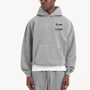 男性用トラックスーツ<span class=keywords><strong>100</strong></span>% コットンヘビー級パーカー - Product Image 4