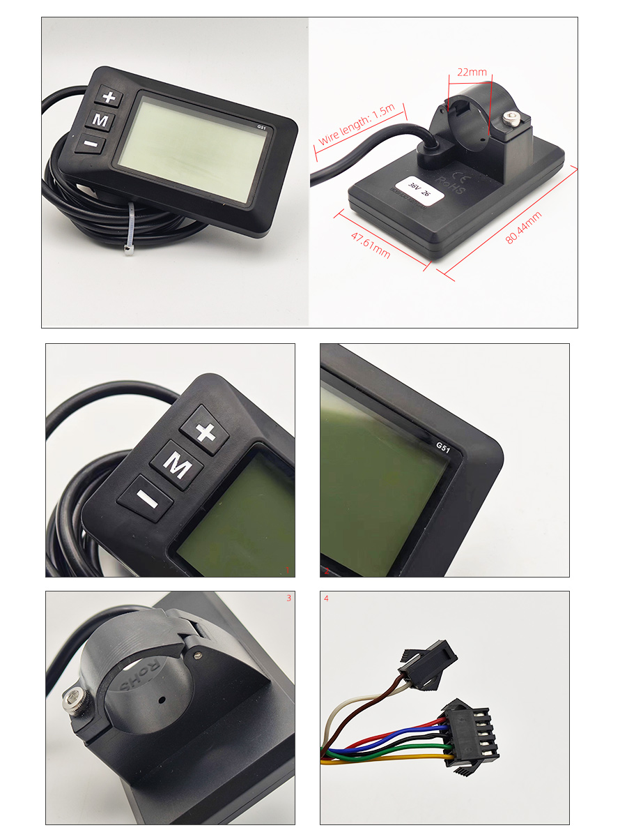 Ebike48v1000wフロントモーターキットコントローラーセット135mm用 Ebike48v1000wフロントモーターキットコントローラーセット135mm