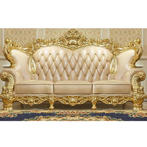 Luxe indien mariage Maharaja Chaise royale mariage métal sculpté salon Love Seat Deluxe or plissé mariage Love Seat - Product Image 1