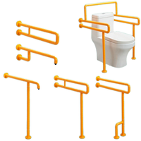 Barres d'appui dépliantes en métal ABS et nylon pour la sécurité de la salle de bain Handicap et mobilité Aide aux toilettes Main courante