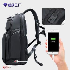 กระเป๋าเป้ธุรกิจ Super Factory สีดำ รุ่น Unisex น้ำหนักเบา ความจุขนาดใหญ่ มีช่องใส่แล็ปท็อป เหมาะสำหรับการเดินทางและการทำงาน - Product Image 4