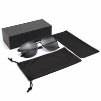 2022 Offre Spéciale Noir Couleur Papier Carton De Luxe Logo Personnalisé Lunettes De Soleil Boîte D'emballage