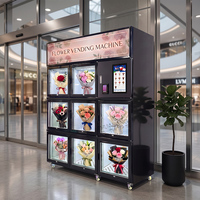 Distributeur Automatique de Fleurs Moderne avec Contrôle de la Température et de l'Humidité, Machine à Vendre des Fleurs avec Paiement Sans Espèces