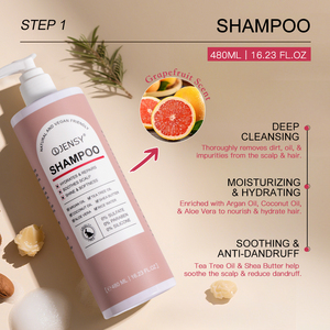 Kit de Soins Capillaires Hydratants pour Femmes, Huile d'Argan Bio, Beurre de Karité, Shampoing et Après-Shampoing au Riz, Naturel, Végétalien, Anti-Frisottis, Cheveux Volumineux - Product Image 5