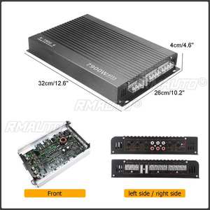 Amplificateur de voiture 12V 7900W, 4 canaux, puissant, subwoofer audio pour voiture, amplificateur stéréo de puissance pour véhicule en alliage d'aluminium, amplificateurs de son pour voiture - Product Image 6