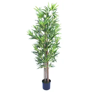 Large indoor tree plants artificial bamboo trees plant plastic bamboo plant in pot