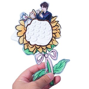 ไม้เซลฟี่อะคริลิค Mingjian ลายดอกทานตะวัน พร้อมลายพิมพ์ตัวอักษร อุปกรณ์ถ่ายรูปพกพาสำหรับคอนเสิร์ตและของขวัญ - Product Image 1