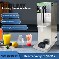 220V automatique citron battant Machine jus de fruits glace marteau battant Machine fruits frais brise-glace équipement lait thé boutique