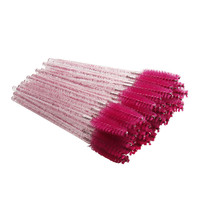 50 pcs/pack brosse d'extension de cils jetables baguettes de Mascara applicateur baguette brosses