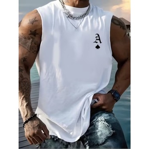 Débardeur de sport pour homme 100% Coton, style streetwear, été, design musculation, sans manches - Product Image 3