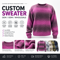 Pull en maille pour homme, 350 GSM, poids moyen, doux et chaud, tendance, pour femme, automne-hiver, usage quotidien décontracté