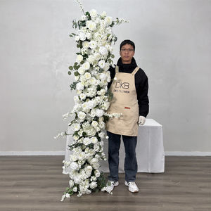 Guirnalda de Flores Artificiales Realistas de Seda para Ceremonia de Boda, Camino de Mesa de Rosas, Decoración de Fondo, Centro de Mesa - Product Image 1