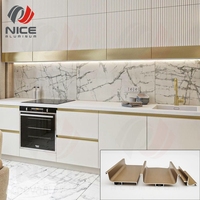 Poignée à Enfoncer Personnalisée en Aluminium Noir Argenté Usinée par CNC pour Armoires de Cuisine, Commodes et Chambres à Coucher