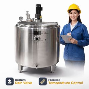 ถังพาสเจอร์ไรซ์ขนาด 100 ลิตร 150 ลิตร 200 ลิตร 300 ลิตร 500 ลิตร 1000 ลิตร 2000 ลิตร เครื่องพาสเจอร์ไรซ์นม เครื่องพาสเจอร์ไรซ์สำหรับนมและผลิตภัณฑ์นม - Product Image 4