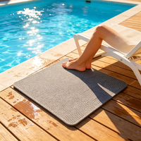 Tapis de sol en feutre personnalisé élégant, antidérapant, rembourré, accent décoratif moderne, texture douce, améliore la décoration intérieure, protège les sols
