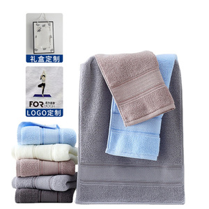 Pure Cotton Face <b>Towels</b> 33x73cm Absorbent Lint Free For Home And Gift Use With Logo Customization - Product Image 1