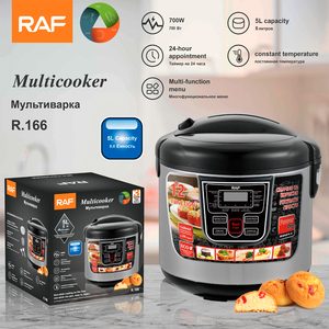 Vaporizador de alimentos y olla arrocera digital programable multiusos de 5L con cuenco antiadherente que incluye taza medidora y paleta - Product Image 2