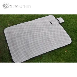 Tapis de plage molletonné Extra Large, couverture de pique-nique, tapis de plage avec support en PU et imperméable, pour le Camping, les voyages en plein air, 1 pièce