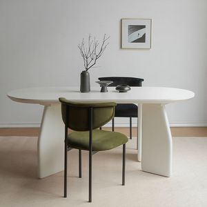 Modern Minimalist Dining Chair With <b>Backrest</b> Solid Color Upholstered Seat For Home Dining Room Adult Use - Product Image 2
