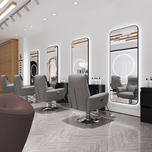 <span class=keywords><strong>Parrucchieri</strong></span> all'ingrosso di fabbrica di Design di lusso leggero con luci specchietti a Led sulle pareti dei saloni di capelli specchi - Product Image 2