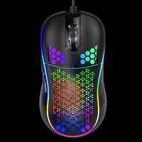 Ratón Gaming de Oferta 7200DPI, Mouse Ergonómico 6D con RGB, Óptico con Cable USB para Computadora, Oficina y Jugadores, Diseño de Panal