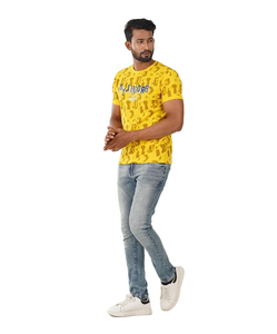 2023 nueva camiseta informal de verano para hombre, camiseta de manga corta ajustada con patrón estampado, precio directo de fábrica, punto de Bangladesh - Product Image 4