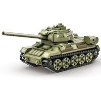 Nouveau Wange 4512 WW2 militaire Dicker Max réservoir transport armée véhicule briques 4514 T-34-85 réservoir moyen jouets blocs de construction ensembles
