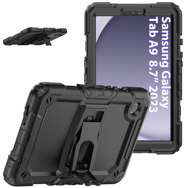 Colorful Pc Silicon Shockproof Protective Tablet case for Samsung Galaxy Tab A9 SM-X110/X115 8.7inch