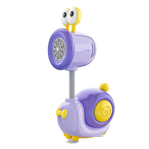 Venta caliente Caracol de dibujos animados máquina automática de burbujas luces para niños padre-hijo divertido verano al aire libre burbuja soplando juguetes para niños - Product Image 1