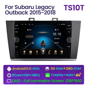 Lecteur dvd de voiture AM FM, autoradio pour Subaru Legacy <span class=keywords><strong>Outback</strong></span> 2015 2016 2017 <span class=keywords><strong>2018</strong></span> IPS QLED carplay, système stéréo vidéo de voiture - Product Image 6