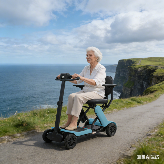26kg Lightweight Foldable Mobility Scooter with Fashion Design for Outdoor Sightseeing Travel