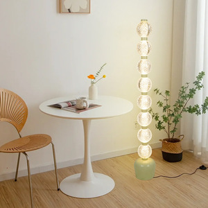 Modern Minimalist Pearl <b>String</b> Standing Floor Lamp Designer for Living Room Dining Room Bedroom Study Showroom Homestay - Product Image 1