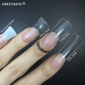 Nouvelle Tendance 2023 : Capsules d'Acrylique Françaises pour Extension d'Ongles, Demi-Couverture, Forme Bec de Canard - Product Image 3
