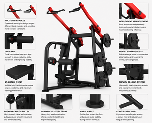Machine à triceps à charge libre SK, équipement commercial de musculation pour l'isolement ciblé des lombaires et des dorsaux - Product Image 2
