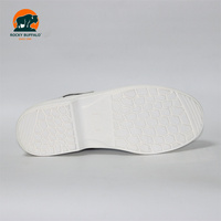 Chaussures de sécurité anti-écrasement Rocky Buffalo en acier pour femmes et hommes pour le travail industriel, dessus en maille blanche, doublure en vampire
