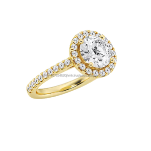 Bijoux de luxe en or 18 carats fabriqués avec une brillance certifiée pour mariage et fête - Product Image 1