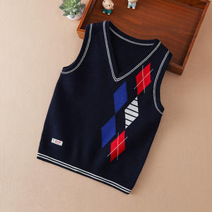 E2WOO Primavera, Nuevo Chaleco de Punto para Niños, Sin Mangas, Cálido, de Lana Ecológica, Estilo Preppy, para Niñas y Niños de 3 a 12 Años - Product Image 3