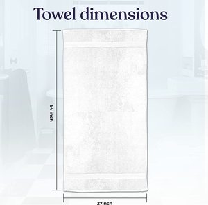 Khăn tắm cao cấp 100% cotton, bộ khăn tắm phòng tắm, siêu mềm mại và thấm hút, khăn tắm chất lượng cao cấp khách sạn, in logo tùy chỉnh - Product Image 5