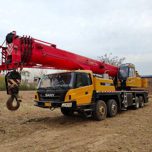 รถบรรทุกติดเครนไฮดรอลิก Sany Lifting Manlift รุ่น STC500E 50 ตัน 8x4 พร้อมคลัตช์เคลื่อนที่ รถบรรทุกติดเครนมือสอง - Product Image 1