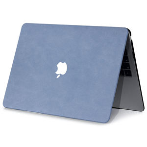 Étui rigide de protection durable <span class=keywords><strong>en</strong></span> cuir PU effet daim pour <span class=keywords><strong>MacBook</strong></span> Air/Pro 13/14/15 – Style moderne et professionnel pour PC portable + PU - Product Image 4