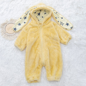 Nouveau Combinaison bébé tout-en-un en peluche épaisse double face en velours arctique, motif lapin de dessin animé, fermeture éclair, printemps <span class=keywords><strong>2023</strong></span>, 1-3 ans, <span class=keywords><strong>pour</strong></span> garçons - Product Image 2